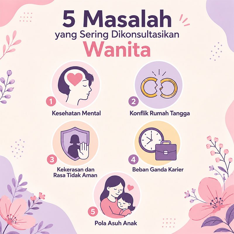 ia260806 - Konsultasi Masalah Wanita 5 Isu yang Paling Sering Muncul