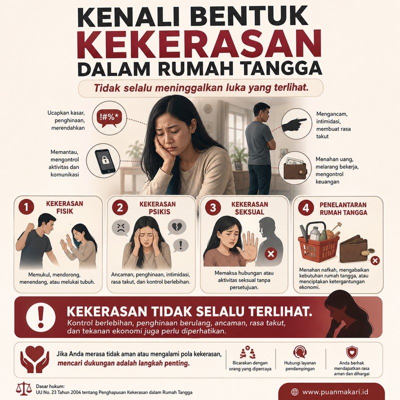 Infografis Bentuk Kekerasan Rumah Tangga yang Tidak Disadari