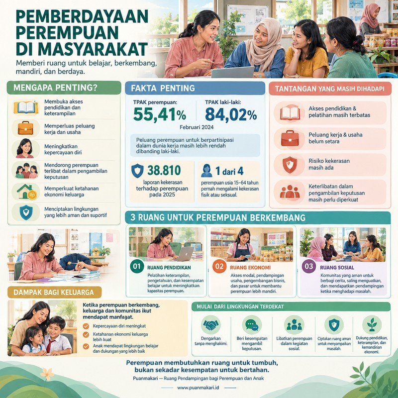 Infografis Pemberdayaan Perempuan di Masyarakat
