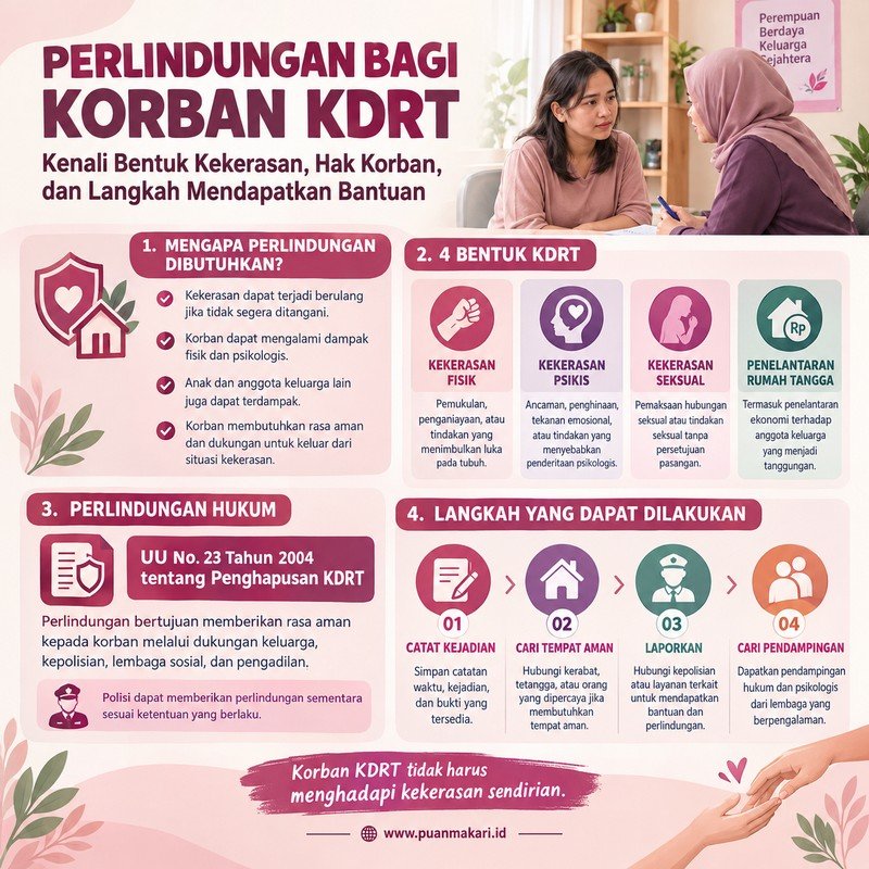 Infografis Perlindungan Korban KDRT